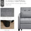Fauteuil inclinable gris, repose-pieds extensible et capacité de poids de 220 lb, chaise de lit multifonctionnelle - convertible avec siège souple, réglable,