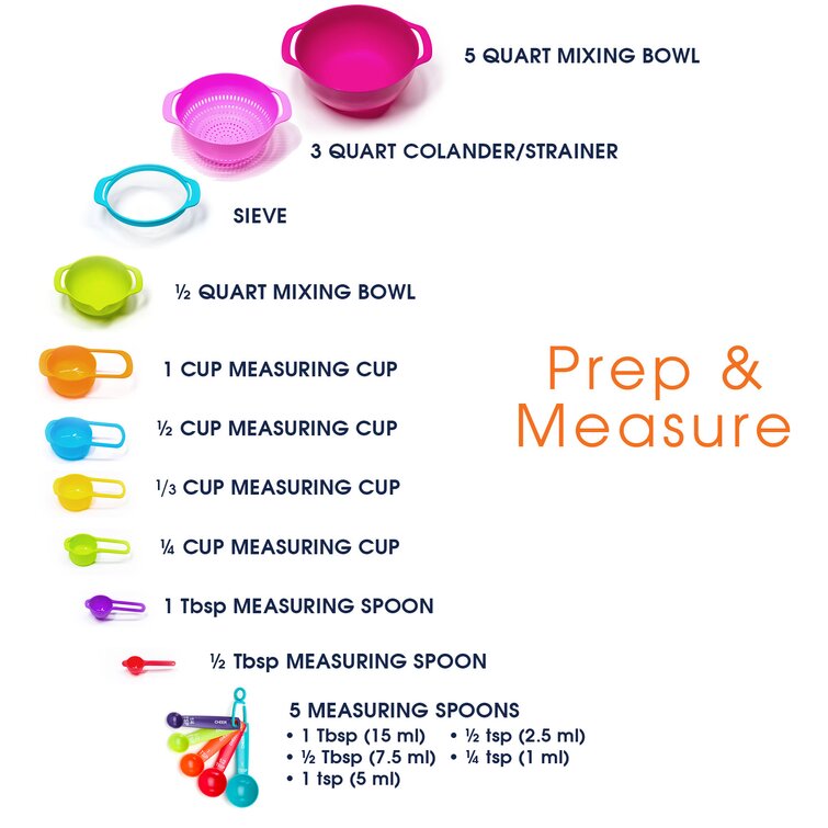 3-cup Prep Bowl Set