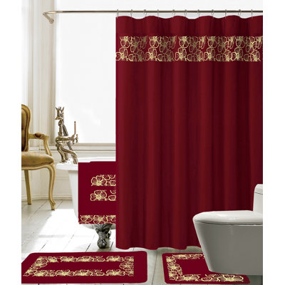 Sanches Floral Shower Curtain