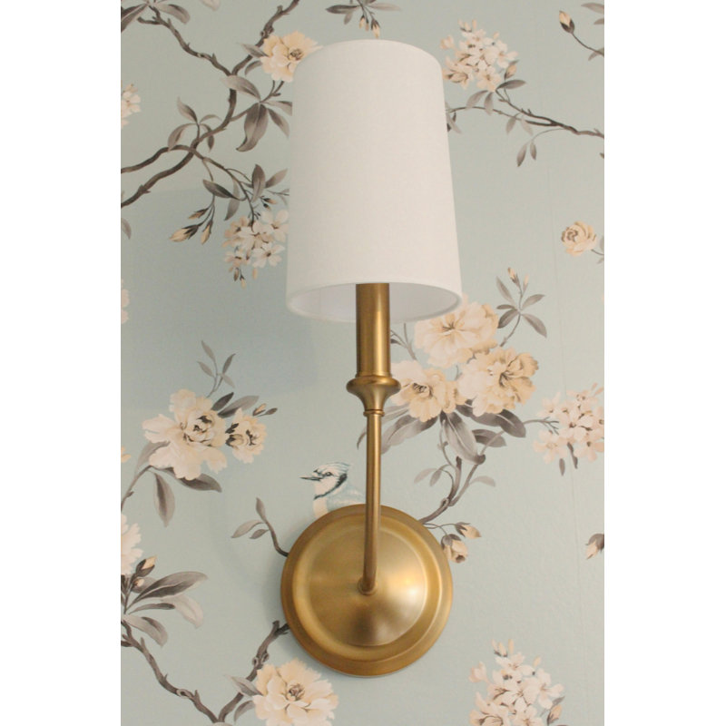 Sylvan 1 Light Wall Sconce, Vibrant Brass