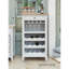 Cleora 12 Bottle Solid Wood Floor Wine Bottle Rack in White