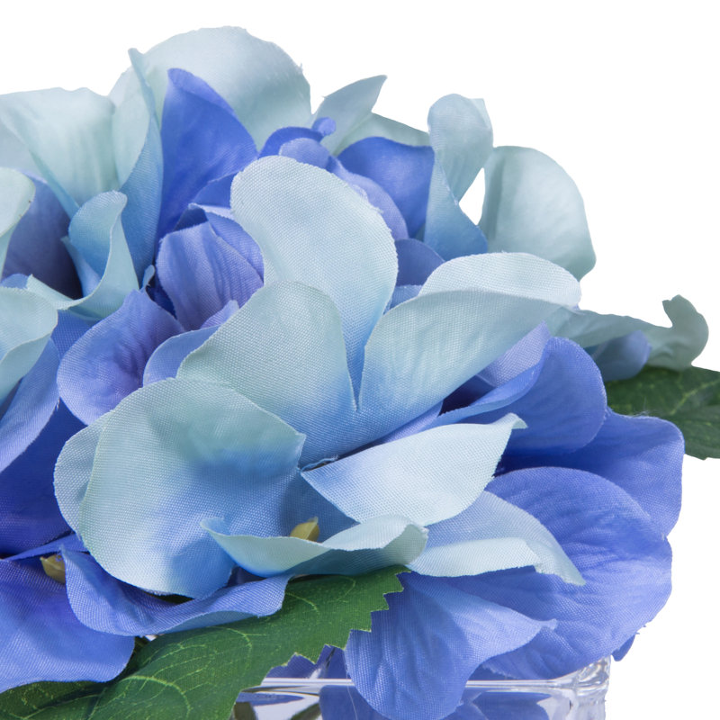 Hydrangea Arrangement in Vase, Blue