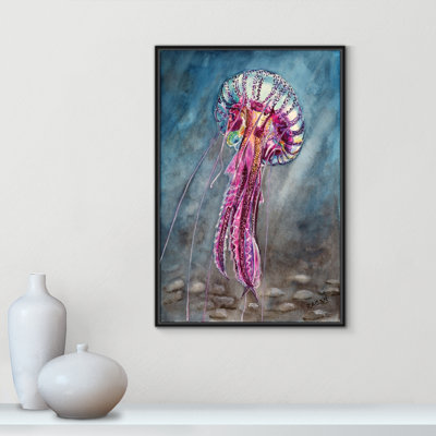 Imprimé «Jelly Fish» par Mike Ragan pour 