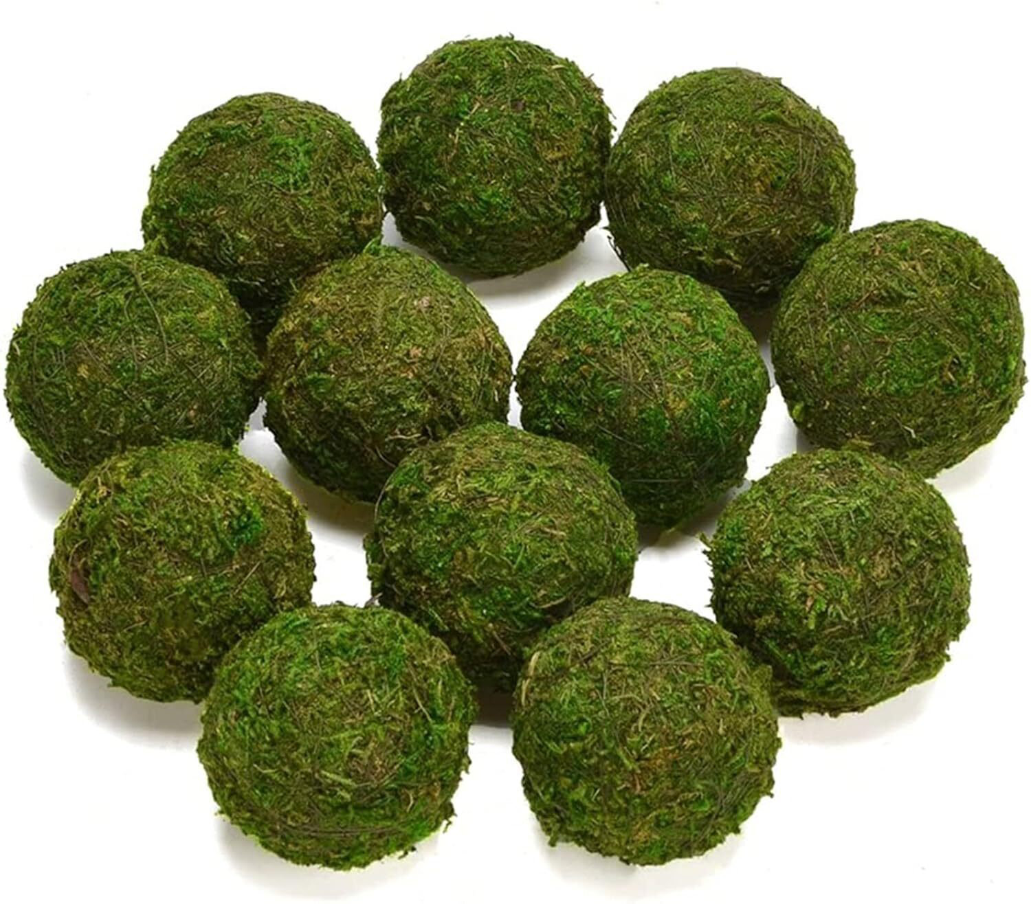 Foundry Select Handmade Natural Green Moss Decorative Balls! Fresh ...