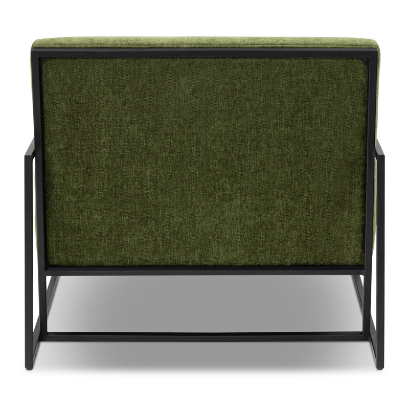 Erling Upholstered Accent Chair, Green Velvet