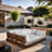 Ivry Water Resistant Fabric Upholstered Outdoor Patio Modular Sectional-2037526656