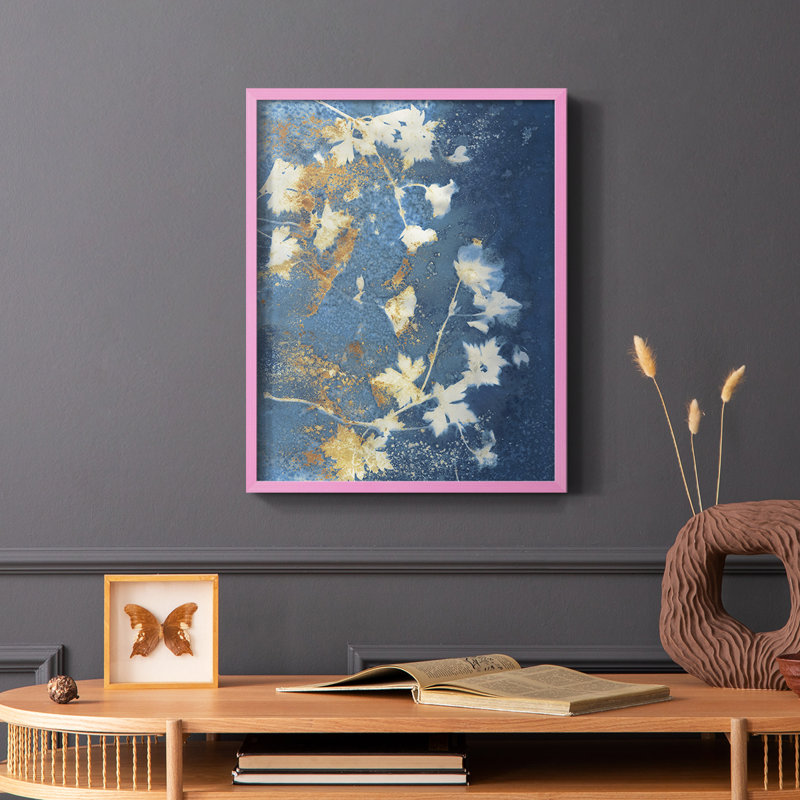 «Garden Glow I», reproduction encadrée - bois massif, Rose, H 10 po x l 8 po