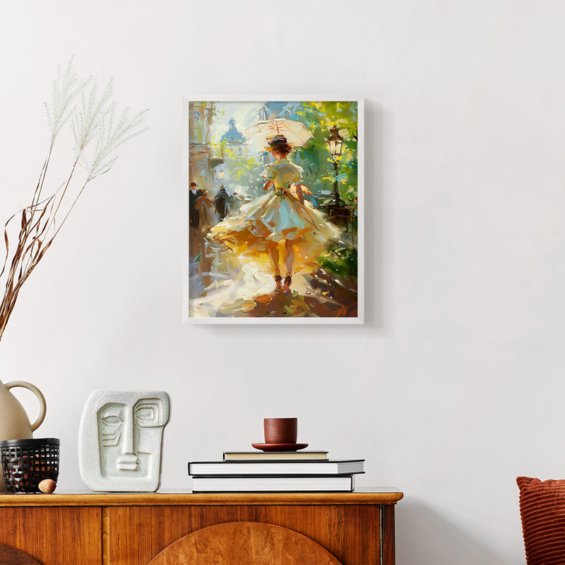 WOMEN-CCXCIV - Reproduction d'art encadrée de qualité supérieure - prête à être accrochée
