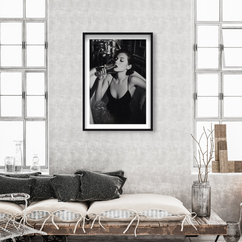 Darkened Glow Print by Oliver Gal, 55.5"H x 37.5"W, Black Shadowbox