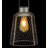 Edison Solar Lantern Metal Glass and Acrylic Outdoor Hanging Light-125784140
