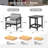 3-piece All-weather Outdoor Hdpe Patio Sofa Set With Cushions, Wide Armrests & Hdpe Coffee Table-884668444