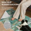 Tapis de couloir pour couloir de cuisine, tapis de couloir lavable à la machine 2 x 6 pour le vestibule, tapis décoratifs modernes et doux, revêtement de sol à poils courts avec envers antidérapant, turquoise