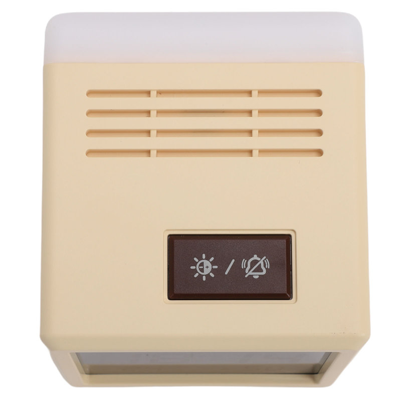 Réveil électronique de bureau USB avec veilleuse et fonction balançoire, jaune, pour enfants., Yellow