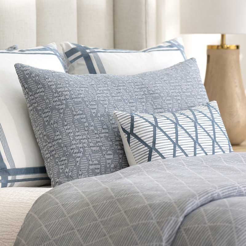 Brook Linen Lumbar Pillow Cover & Insert, 14" x 22"