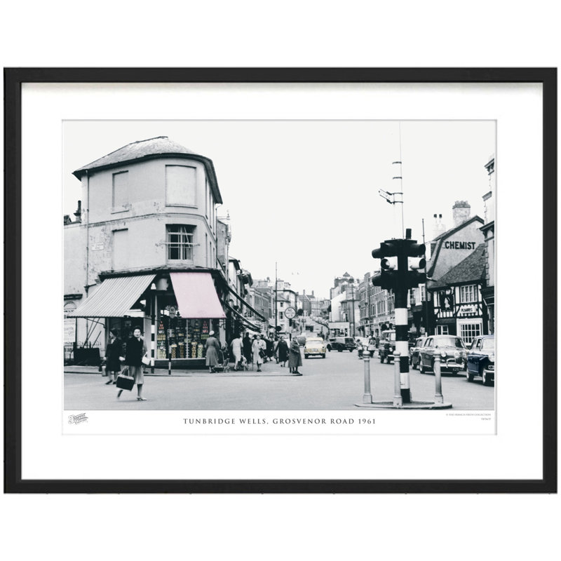 Tunbridge Wells, Grosvenor Road 1961 by Francis Frith - Single Picture Frame Print, 60cm H x 80cm W x 2.3cm D