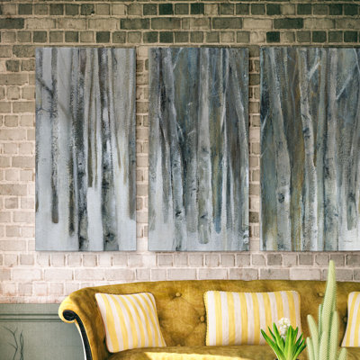 Forêt de bouleaux de Banff-multi-pièces sur toile