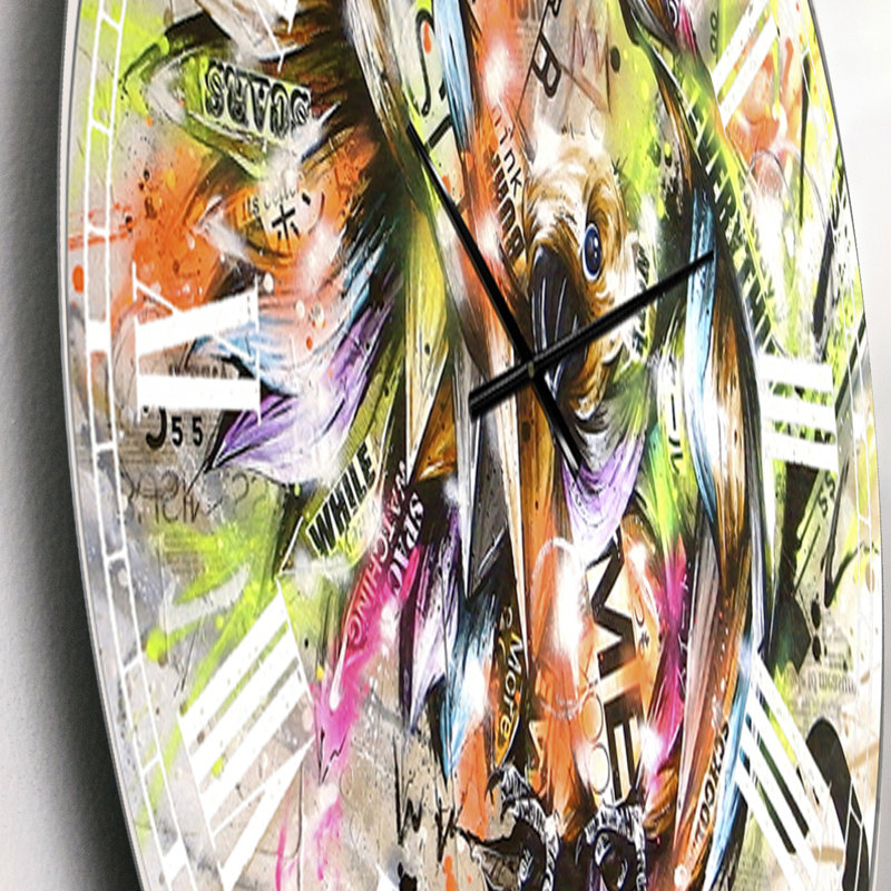 Horloge murale moderne Street Art Graffiti, Petit