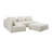 Tov Furniture Hangover Cream Boucle 4-Piece Modular Chaise Sectional-585026304