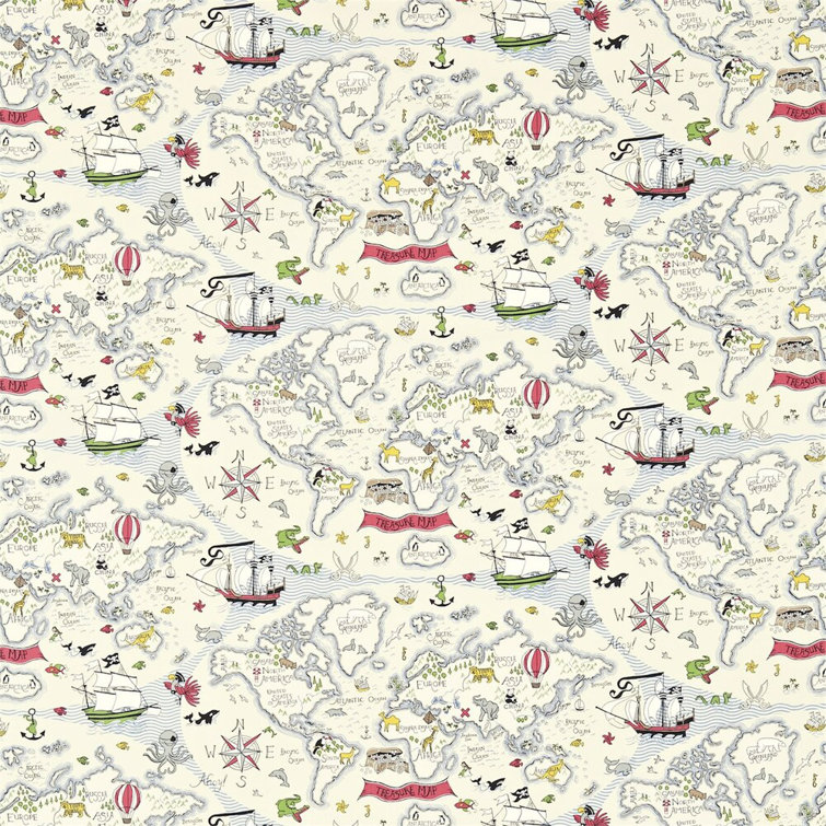 Treasure Map Fabric