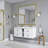 LED Lighted Bathroom Wall Mounted Mirror With High Lumen+Anti-Fog Separately Control Bedroom Full-Length Mirror Bathroom Led Mirror Hair Salon Mirror-1992281314-1992281318