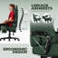 Metro Lane Adjustable Reclining Ergonomic Faux Leather Swiveling PC & Racing Game Chair-1624370060