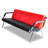 Reception Sofa with Metal Frame-252215485