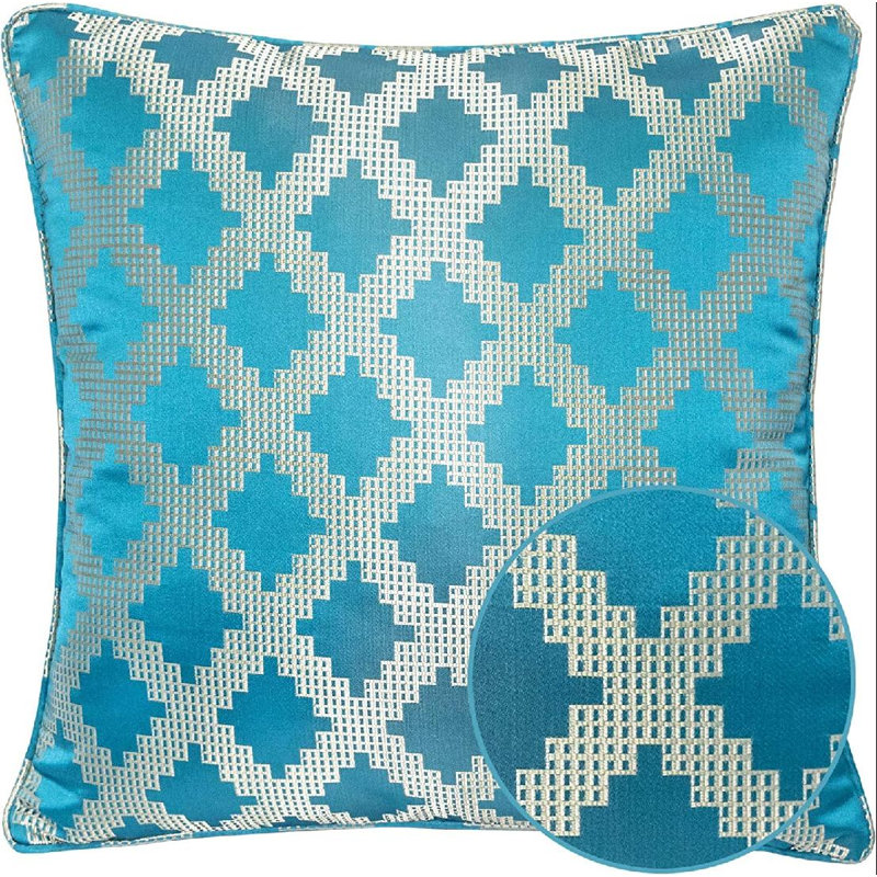 Coussin intérieur / extérieur Emesyn, Argent, H 20 po x l 20 po