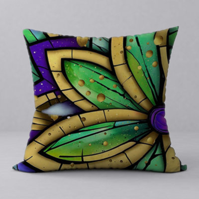 Abstract Reversible Throw Pillow