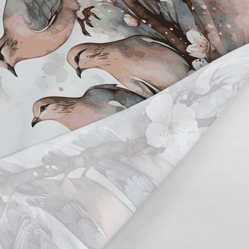 Tapisserie murale oiseaux qui rient, 88 po x 104 po
