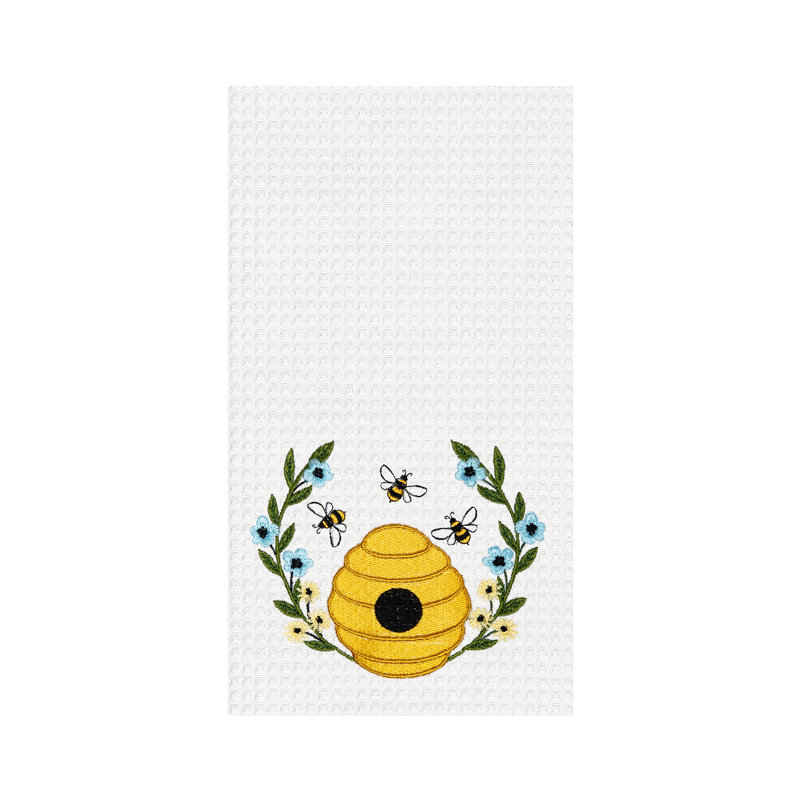 Serviette de cuisine Bee Hive Wreath