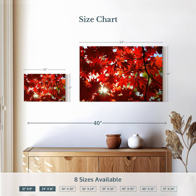 Alvord Maple Leaves, 16" H x 24" W
