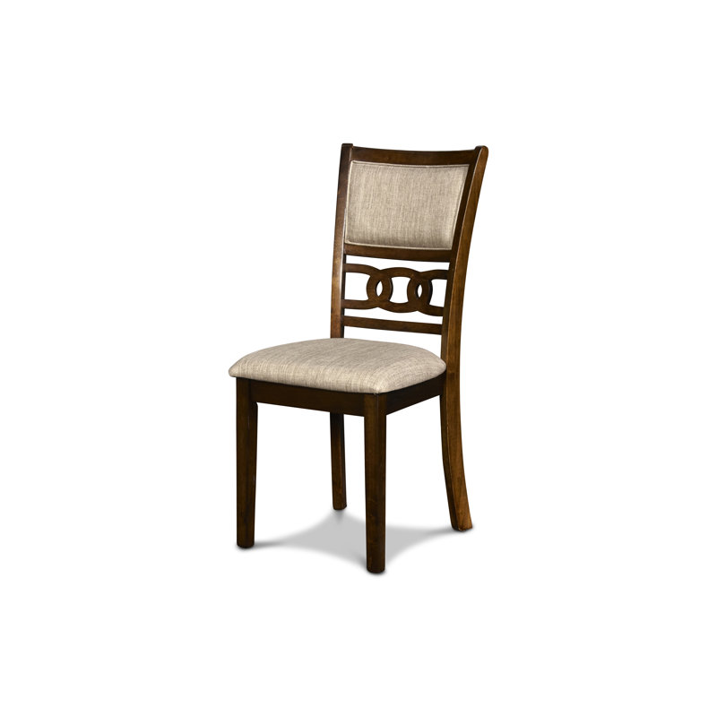 Ziemer 19.5'' H Upholstered Side Chair, Cherry Brown