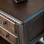 Console rétro en bois massif multifonctionnel