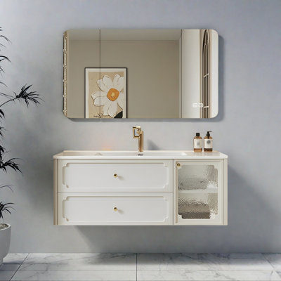 French retro style bathroom cabinet