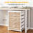5-Drawer Wood File Cabinet