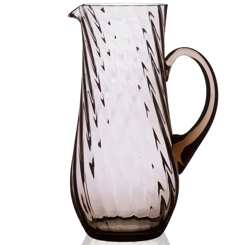 Quinn Crystal Pitcher, Mocha