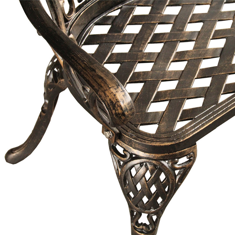 Banc de jardin en métal Rockwell