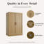 Armoire de rangement moderne à 2 portes avec tablettes réglables 31 po-1575426782-1570447706