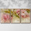 «Blossom Elegance II», reproduction de cadre flottant sur toile 3 pièces-1063186072-1063186078