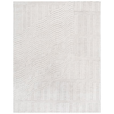 Tapis abstrait en laine / coton touffeté à la main Balalan 601