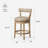 Maven Lane Alexander Stool with Faux Leather Upholstery-92565393-92565394
