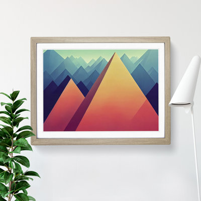 XH1022-6159X Modern Pyramids Vol.2 - Single Picture Frame Print