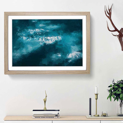 Mountain Tops in Romania in Abstract - Picture Frame Graphic Art Print