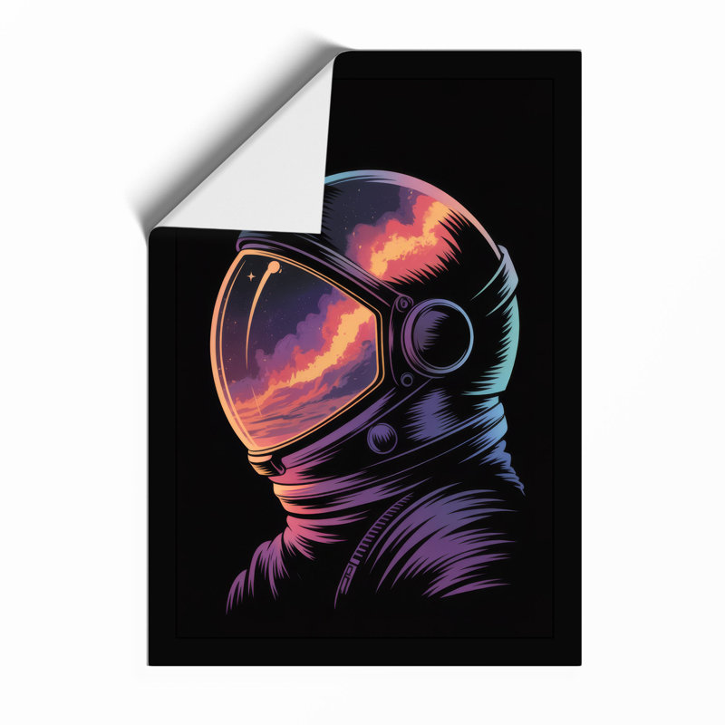 Cosmic Visor Modern - Framed Print, A2 - 59.4 x 42.0 cm, Unframed