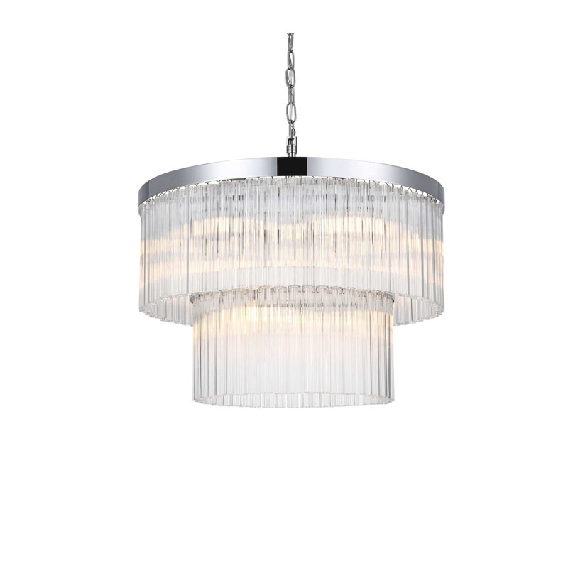 Lustre Harlow 24 po en chrome, Chrome chrome