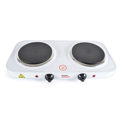 Kitchen Perfected 2000W Electric Double Hotplate