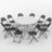 11-Piece Foldable Table & 10 Chairs – Portable Picnic Set-111835956-111835959