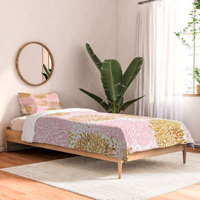 Marta Barragan Cotton Machine Printed Floral Duvet Cover Set