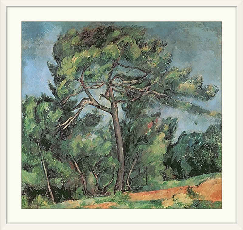 «The Large Pine, c.1889» par Paul Cezanne - impression, H 20 po x l 20 po x P 1,25 po, Toile