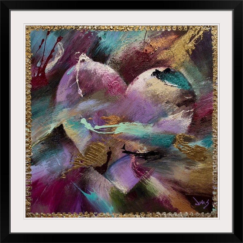 «Love» par Odum, reproduction d'art, H 35 po x l 35 po x P 1,5 po, Toile